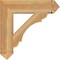 Ekena Millwork Olympic Arts & Crafts Rough Sawn Bracket, Western Red Cedar, 6"W x 28"D x 28"H BKT06X28X28OLY03RWR - alternate 3